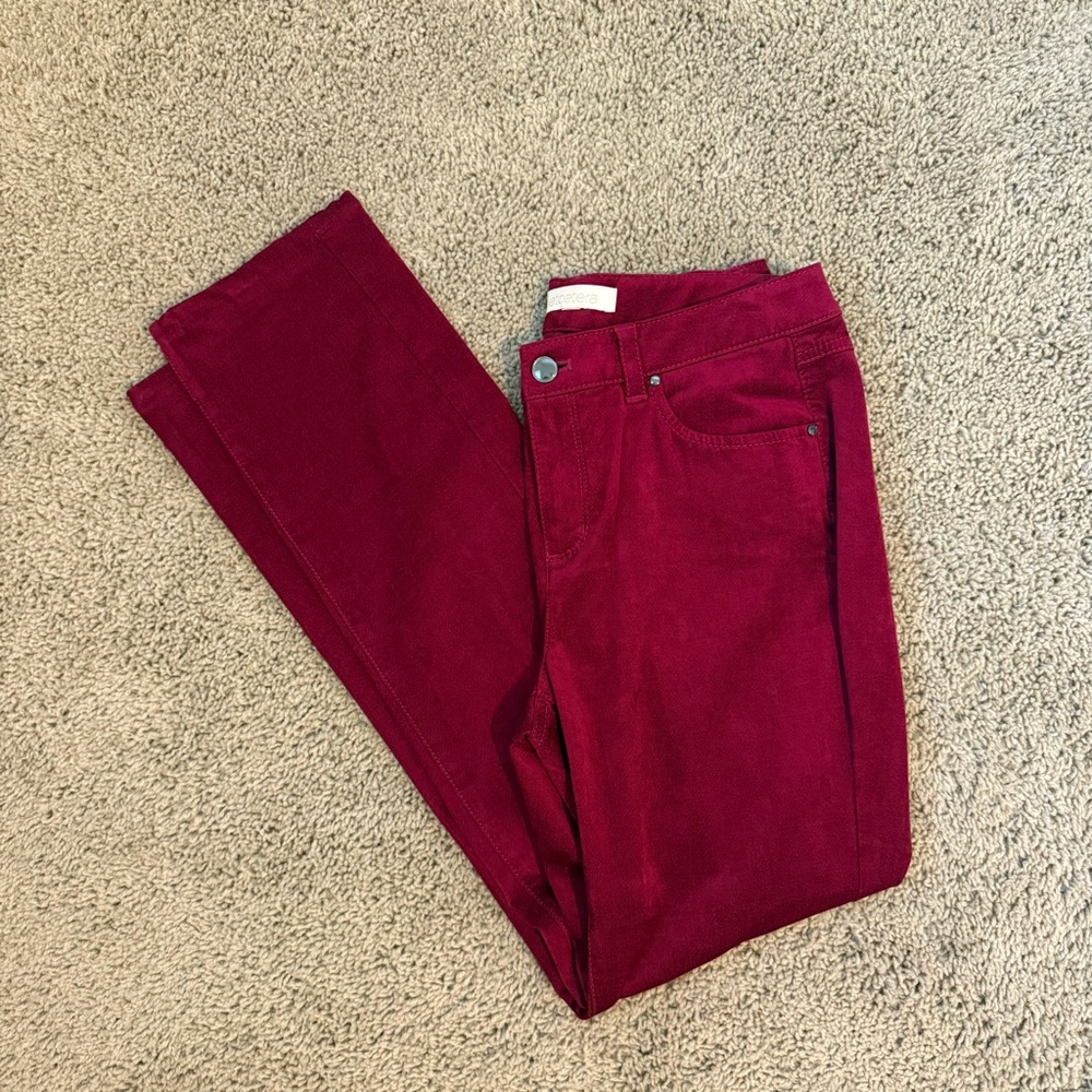 Women's Dark Pink/Fuchsia velvet pant